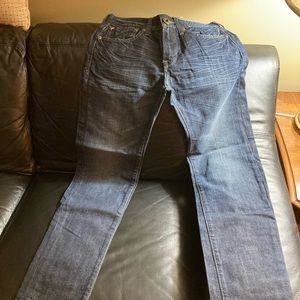 Mens Guess size 28 blue Lincoln Slim Straight jeans.